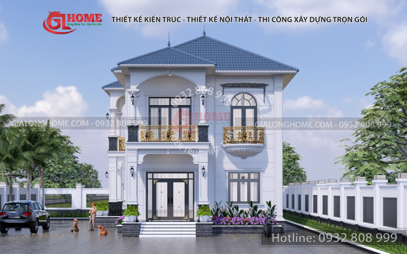 Ngôi nhà mái Nhật 2 tầng