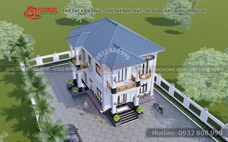 Ngôi nhà mái Nhật 2 tầng