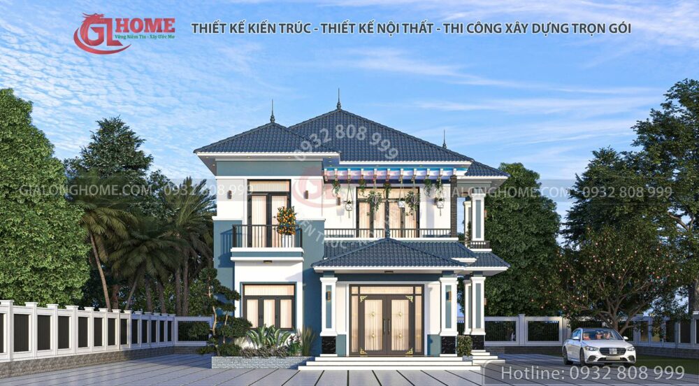 Nhà mái Nhật 2 tầng