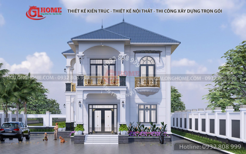 Nhà mái Nhật 1 trệt 1 lầu 4 phòng ngủ 