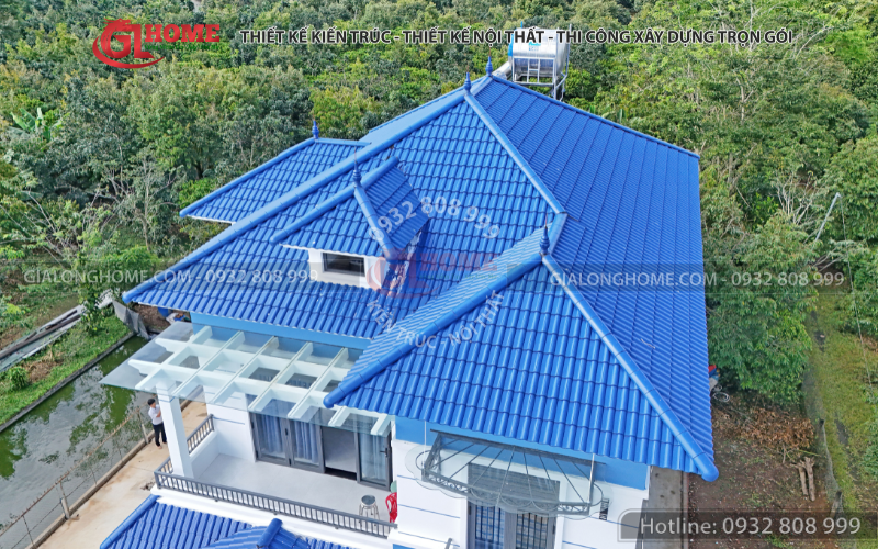 Nhà mái nhật 2 tầng hiện đại 