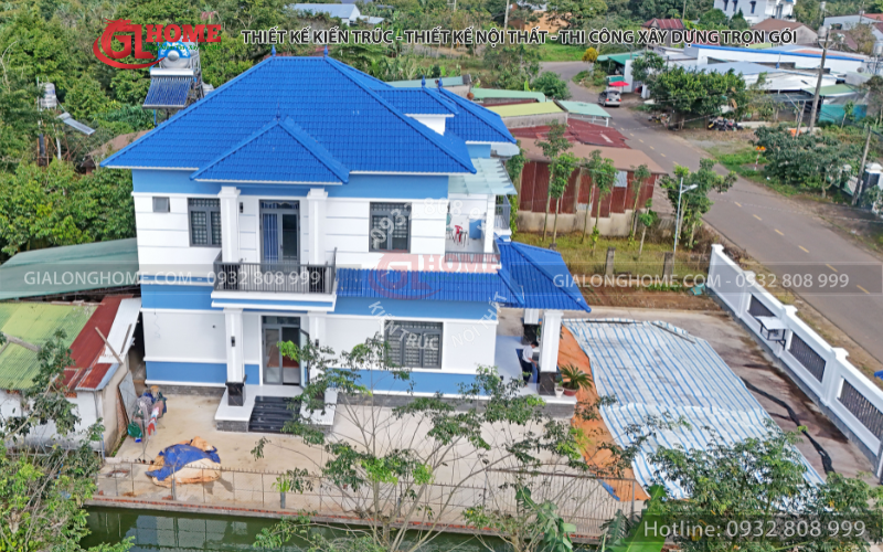 Nhà mái Nhật 2 tầng hiện đại 