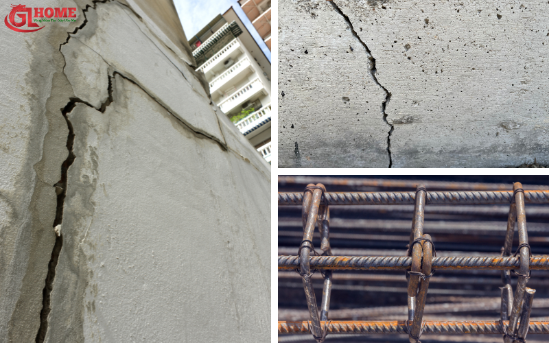 Đặt thép móng lệch