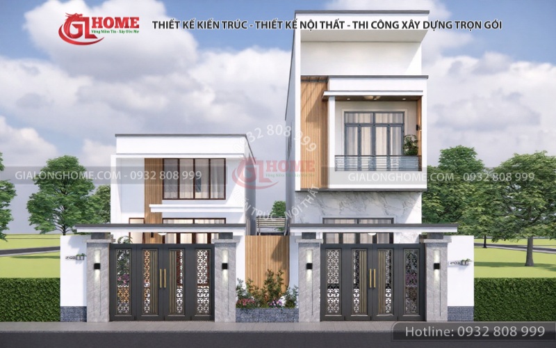 Nhà phố 2 tầng hiện đại