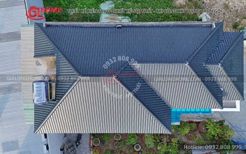 Nhà mái Nhật 2 tầng hiện đại