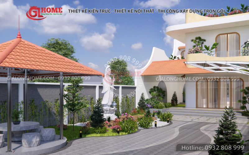 Xây nhà trọn gói Gia Long Home - Thiết kế và thi công nhà Chị Tâm tại Khánh Hòa 