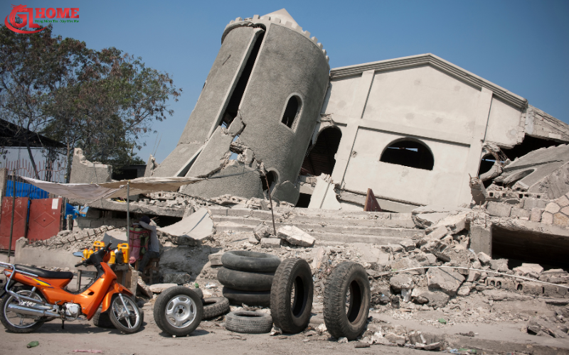 Nhà bị lún lệch