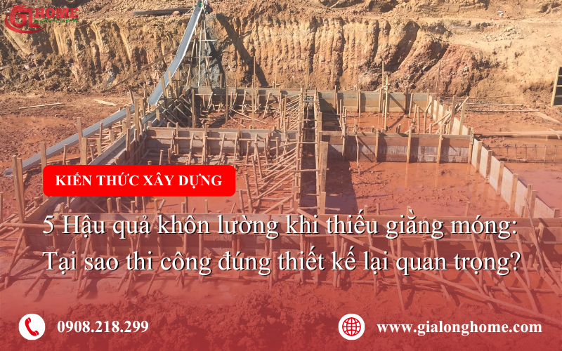 5 Hậu quả khôn lường khi thiếu giằng móng Tại sao thi công đúng thiết kế lại quan trọng