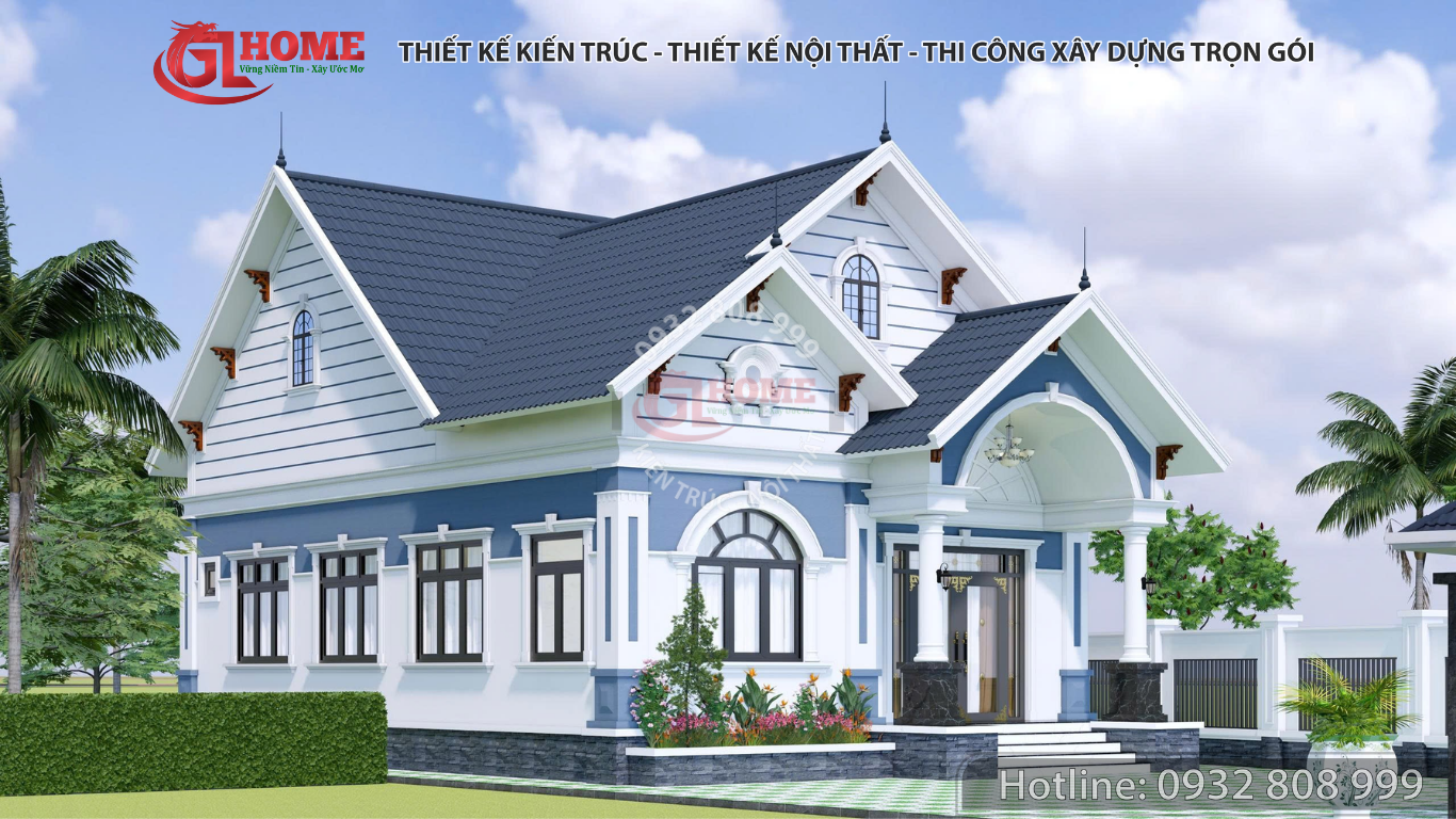 Nhà vườn mái Thái 130m2 