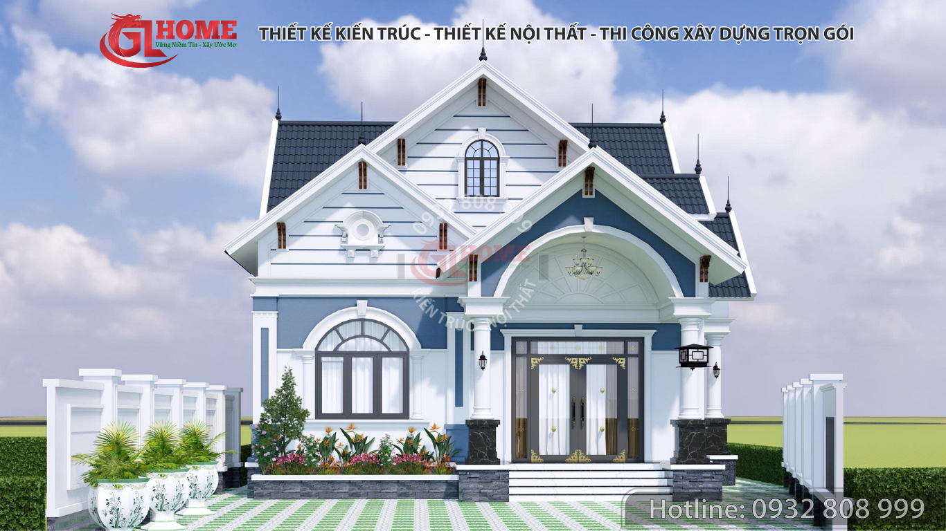 Nhà vườn mái Thái 130m2