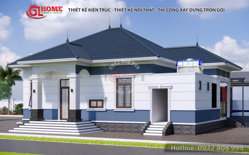 Thiết kế nhà mái nhật hiện đại