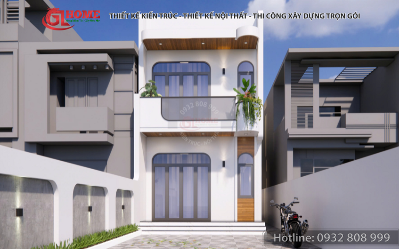 Top 10 mẫu thiết kế nhà phố hiện đại đẹp, tối ưu chi phí, xu hướng mới 2026 4 Mẫu nhà phố hiện đại đẹp