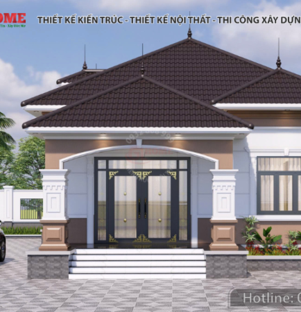 Biệt thự vườn mái Nhật 1 tầng